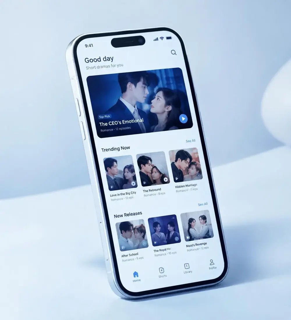 黄果短剐 APP 界面展示，包含短剧卡片与播放页
